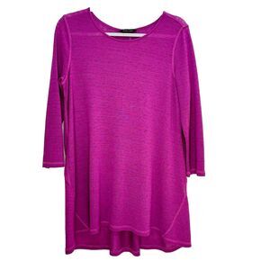John Mark Shirt Women’s Basic tunic modest artsy lagen S Oversized Fuchsia ￼
